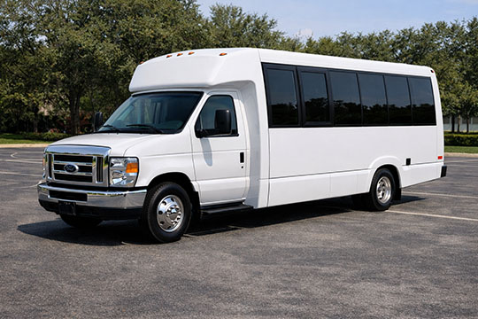 18-passenger minibus available for charter in Lawrence, KS