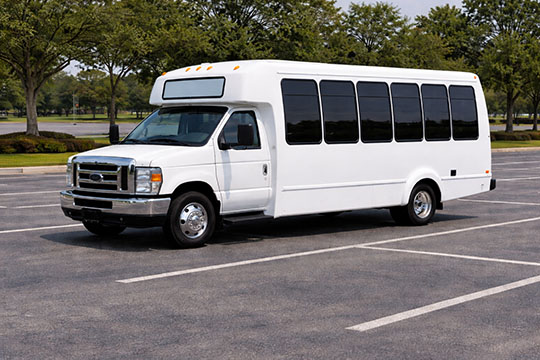 20-passenger minibus available for charter in Lawrence, KS